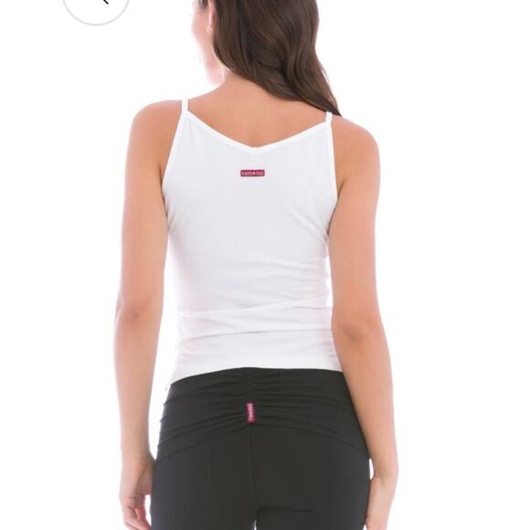 Hard Tail Forever Yoga high neckline tank top y2k retro style cotton lycra m - Picture 2 of 9